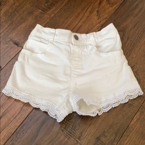 Toddler white shorts.  18 months.